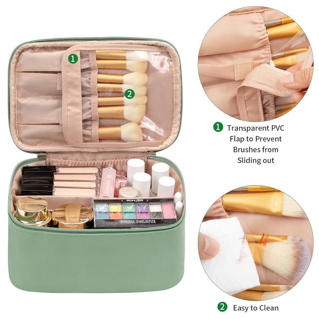 Travel-friendly Make-up Organizer with Dividers | ventumra