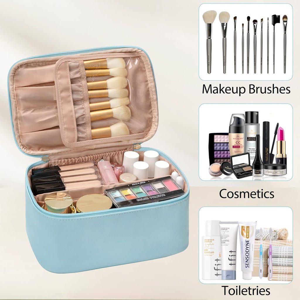 Travel-friendly Make-up Organizer with Dividers | ventumra