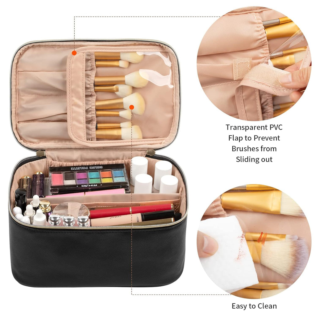 Travel-friendly Make-up Organizer with Dividers | ventumra