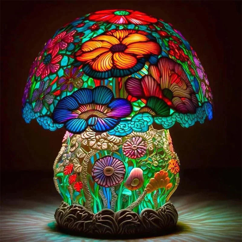 Lumavera Stained Glass Accent Lamp With Vibrant Glow