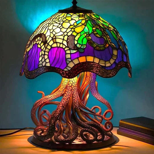 Lumavera Stained Glass Accent Lamp With Vibrant Glow