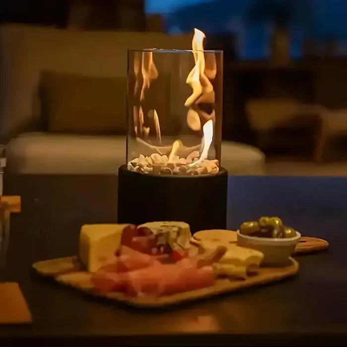Trendy & Portable Table Fire Lantern - GlowLuxe | ventumra