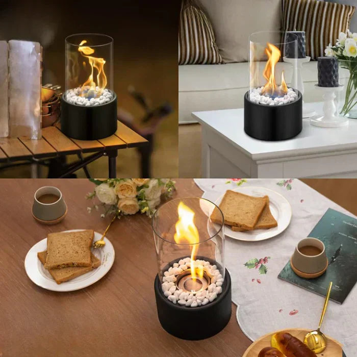 Trendy & Portable Table Fire Lantern - GlowLuxe | ventumra