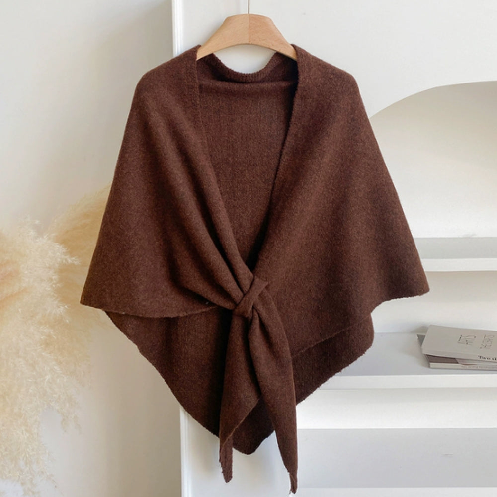 Triangle Soft Poncho Shawl Cape | ventumra