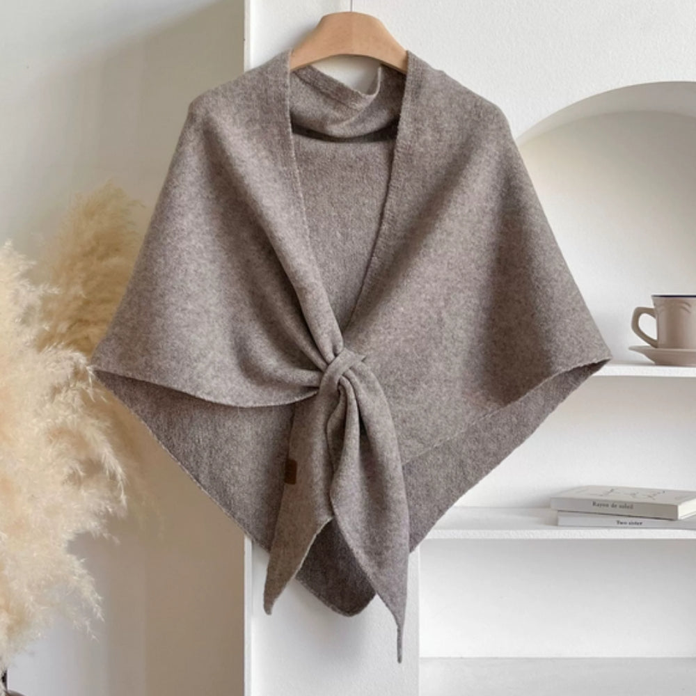 Triangle Soft Poncho Shawl Cape | ventumra