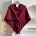 Triangle Soft Poncho Shawl Cape | ventumra