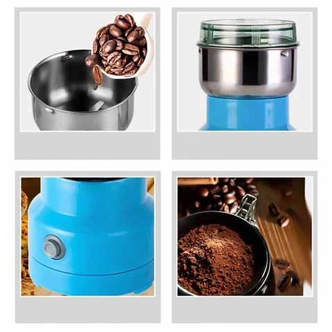 TurboGrind Electric Spice and Grain Mill – High-Speed Grinder in Stainless Steel | ventumra