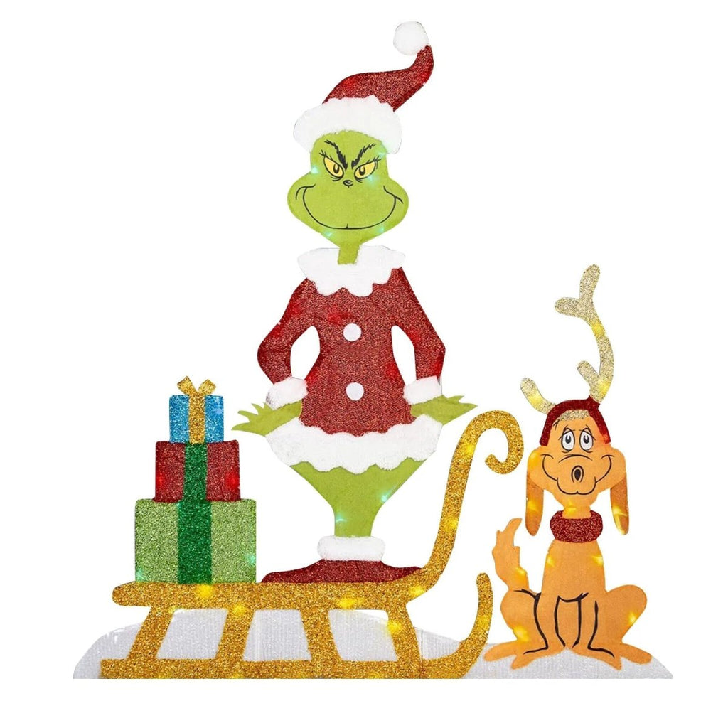 TWINKLON – Festive Grinch Garden Decoration with LED Lighting for Christmas Atmosphere Outdoors | ventumra
