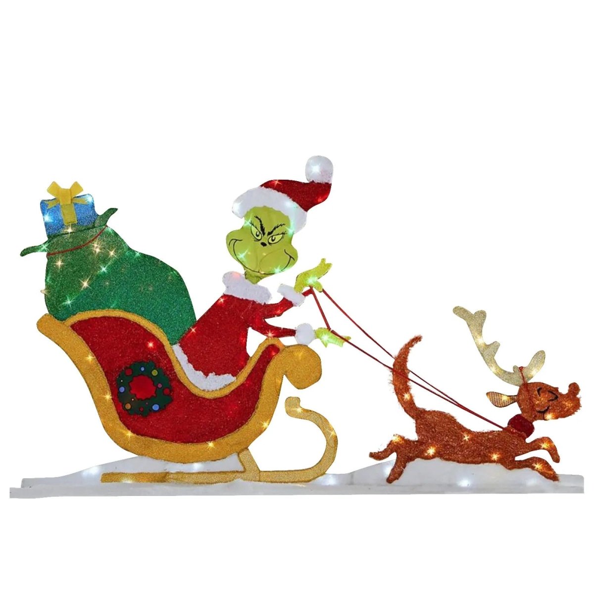 TWINKLON – Festive Grinch Garden Decoration with LED Lighting for Christmas Atmosphere Outdoors | ventumra