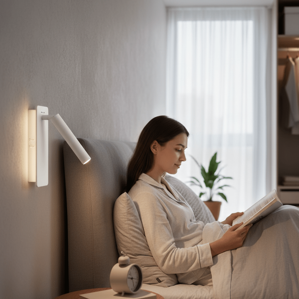 TWIRLLITE – Rotatable LED Lamp for Flexibly Adjustable Bed Lighting | ventumra