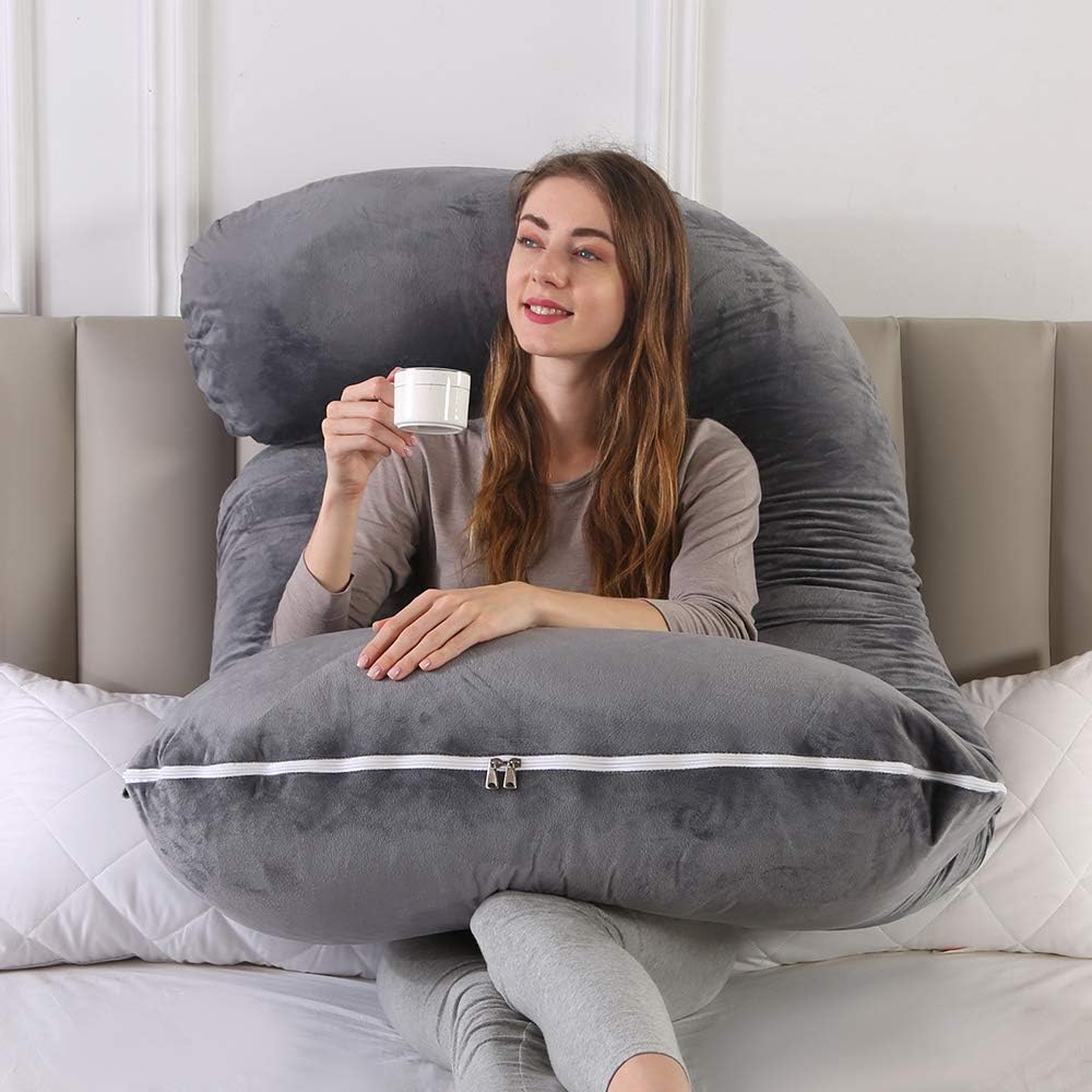 U-Shaped Pregnancy Pillow – Full Body Support for Back, Belly, and Shoulders | ventumra