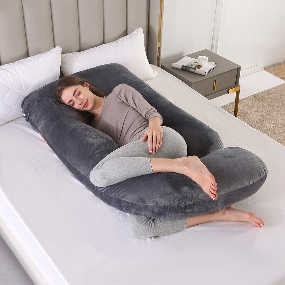 U-Shaped Pregnancy Pillow – Full Body Support for Back, Belly, and Shoulders | ventumra