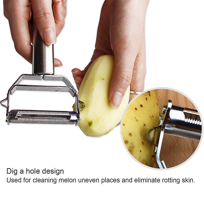 Multi-Tool Stainless Steel Veggie Peeler & Julienne Slicer | ventumra