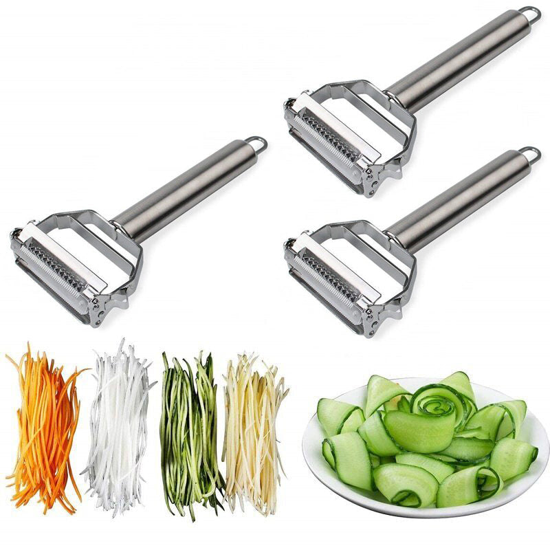Multi-Tool Stainless Steel Veggie Peeler & Julienne Slicer | ventumra