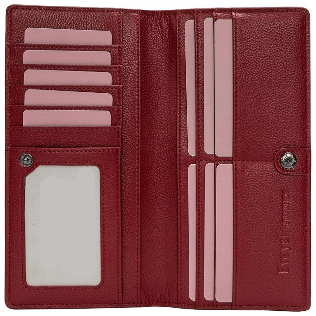 Ultra-thin RFID Blocking Leather Card Wallet - Renée | ventumra