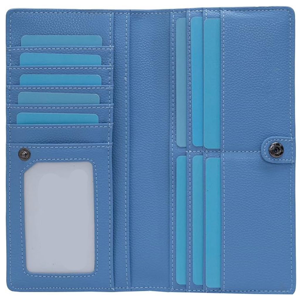 Ultra-thin RFID Blocking Leather Card Wallet - Renée | ventumra