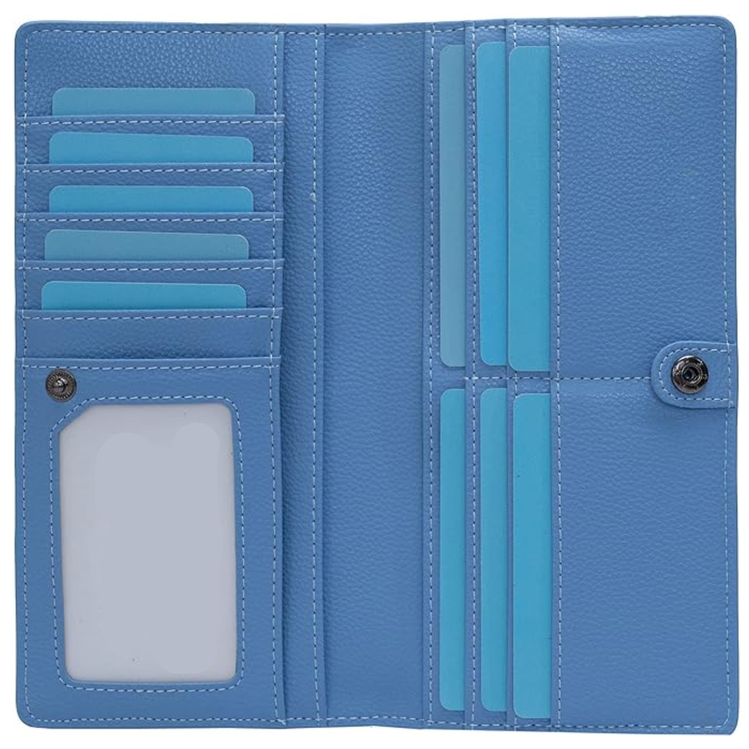 Ultra-thin RFID Blocking Leather Card Wallet - Renée | ventumra