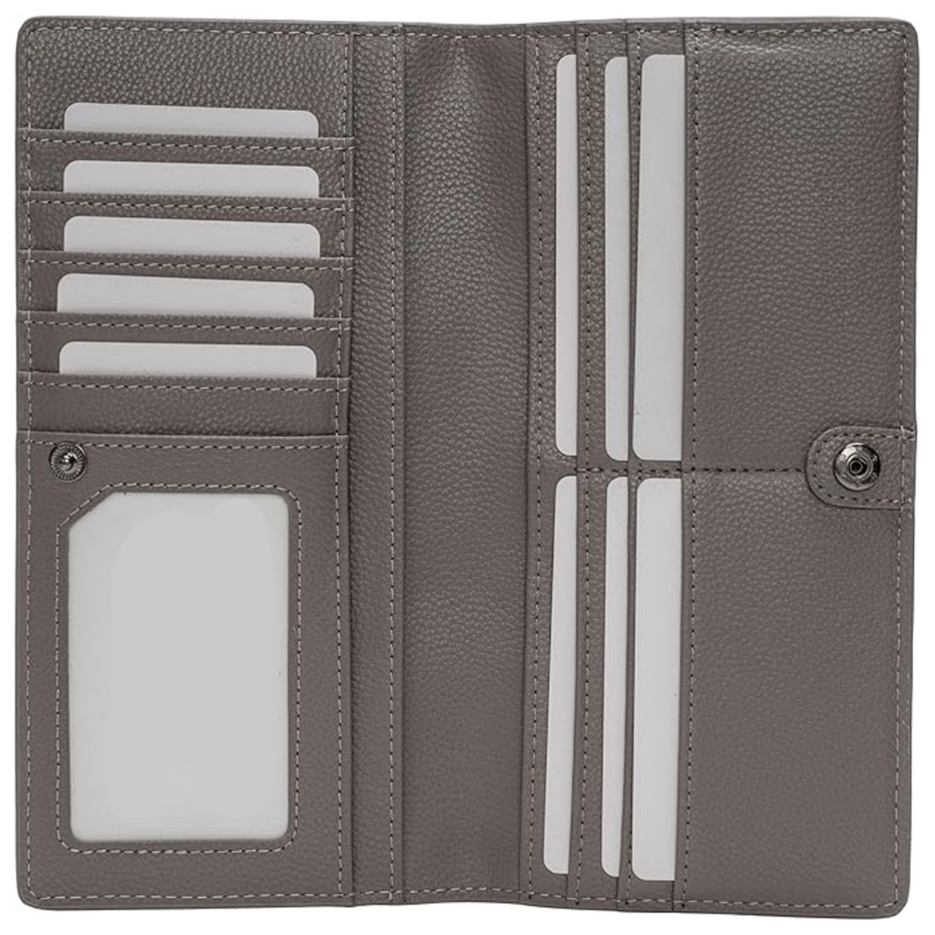 Ultra-thin RFID Blocking Leather Card Wallet - Renée | ventumra