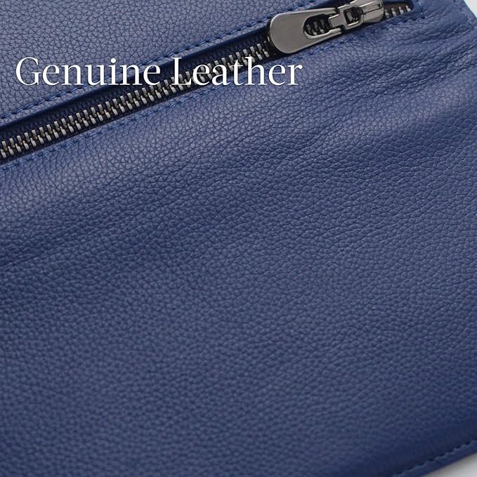 Ultra-thin RFID Blocking Leather Card Wallet - Renée | ventumra