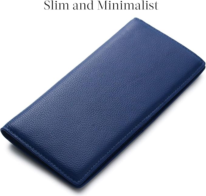 Ultra-thin RFID Blocking Leather Card Wallet - Renée | ventumra