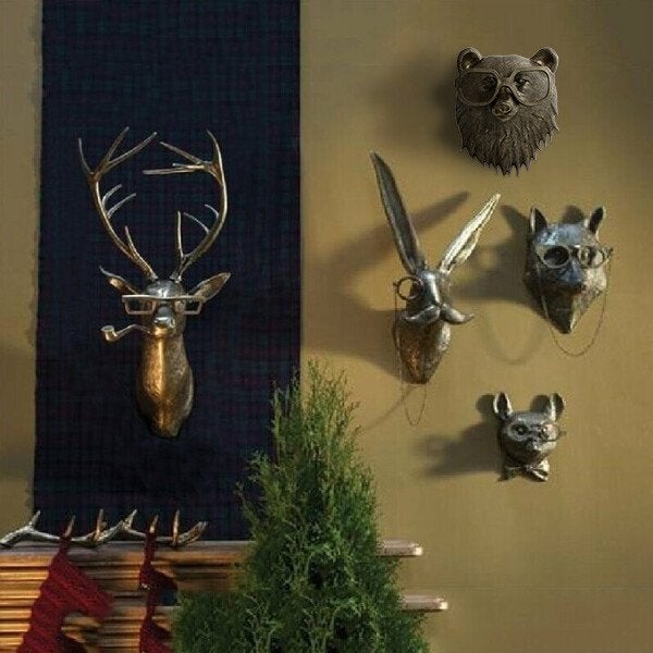 Whimsical Animal Head Wall Sculptures | ventumra