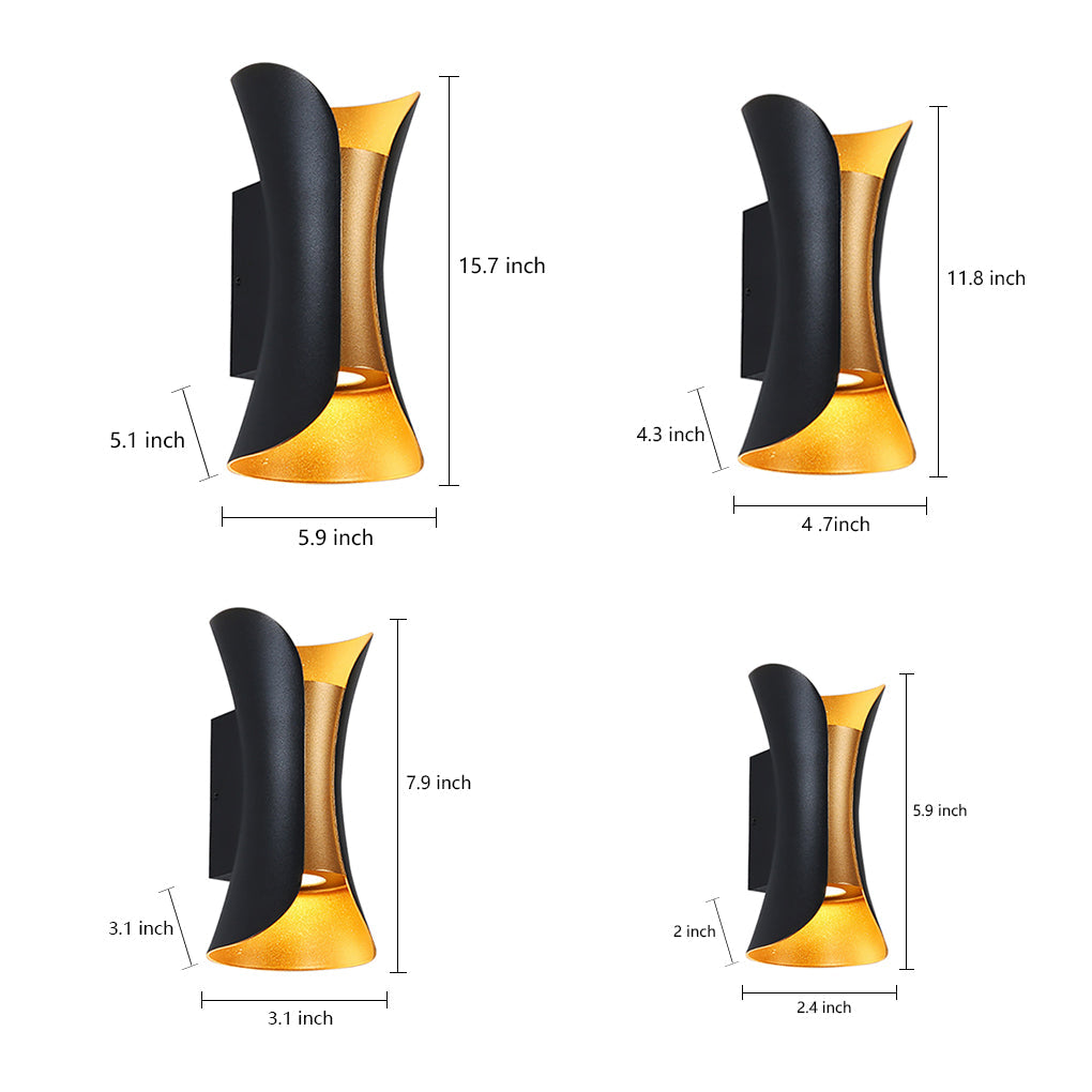 Noir Halo Up-Down Wall Light | Ventumra