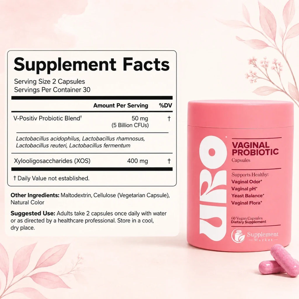 Feminine Probiotic Capsules: pH Balance & Vaginal Flora Support