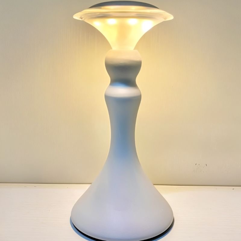 LumenEra Hourglass Table Lamp Tap to Dim Matte Gold/Copper