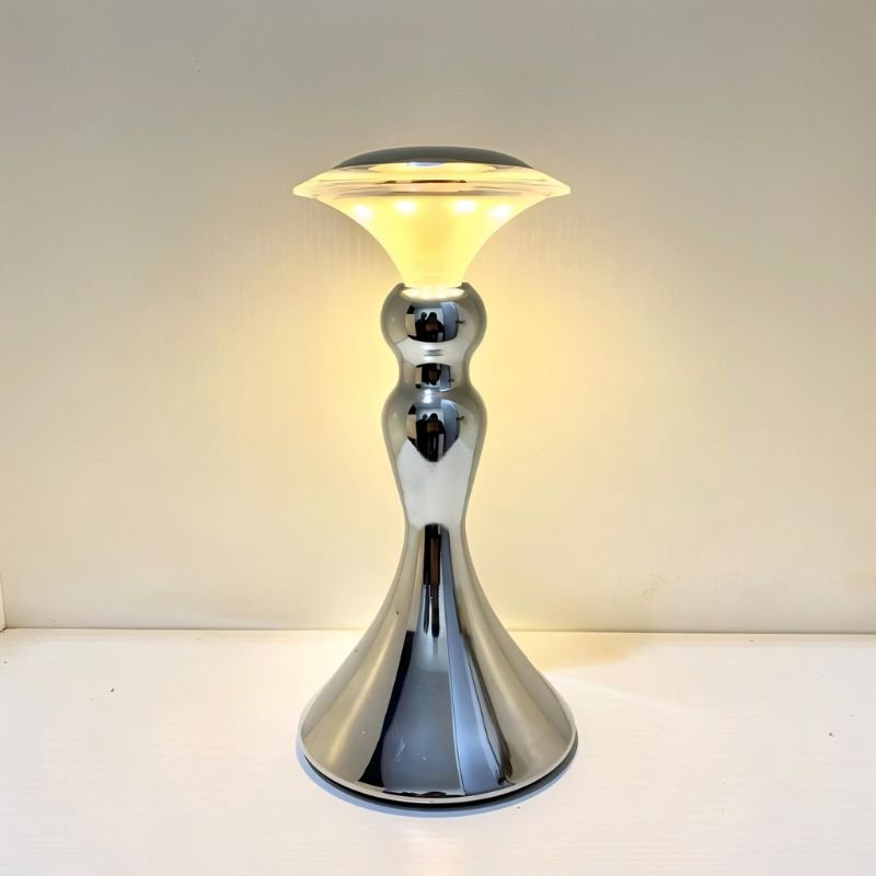 LumenEra Hourglass Table Lamp Tap to Dim Matte Gold/Copper