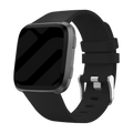 Fitbit Versa och Versa 2 – svart silikonarmband | Ventumra