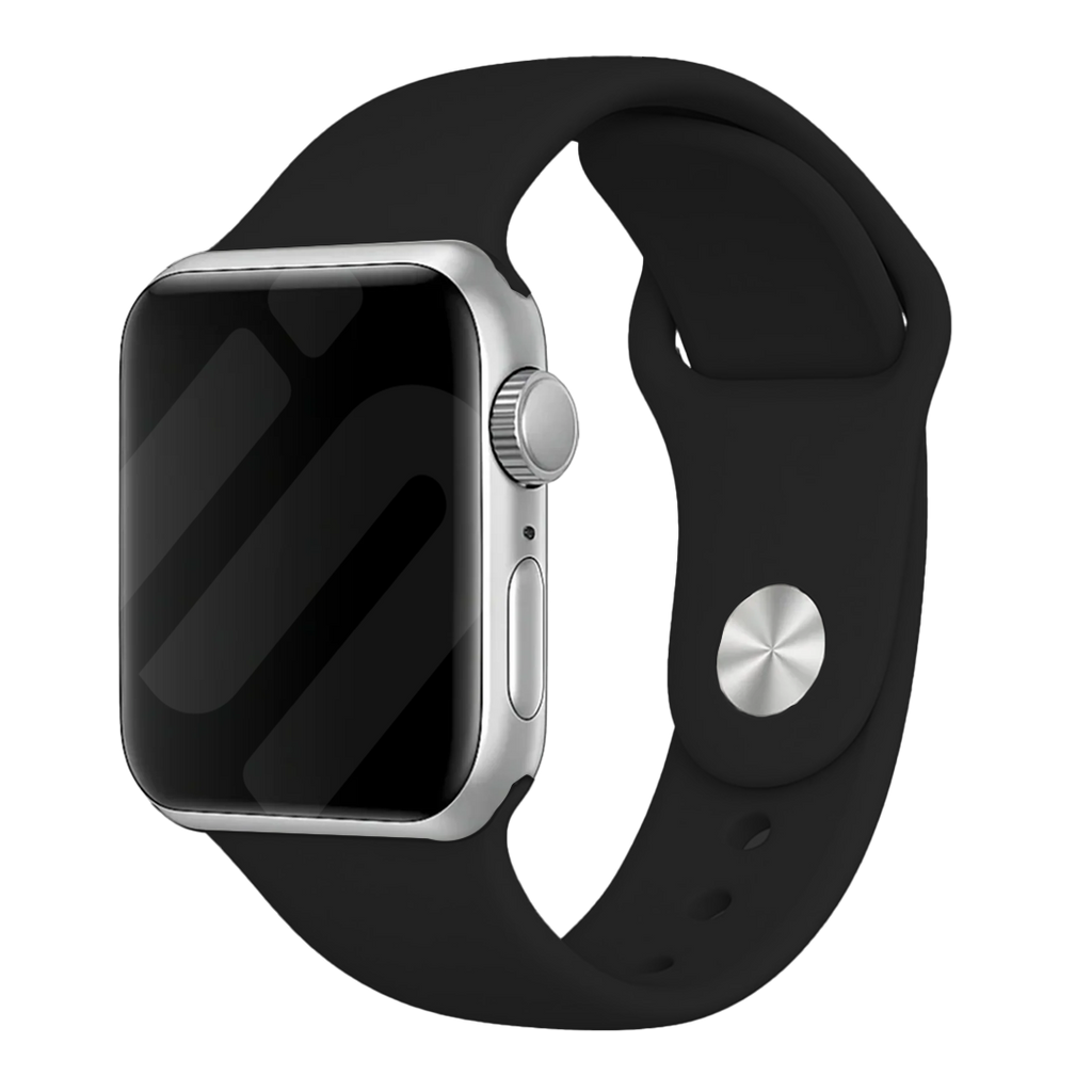 Vervangende optie voor zwart siliconen Apple Watch-bandje | Ventumra