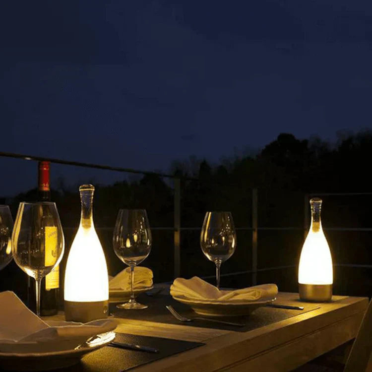 LumaBottle Rechargeable Wine Bottle Lamp With Warm Glow