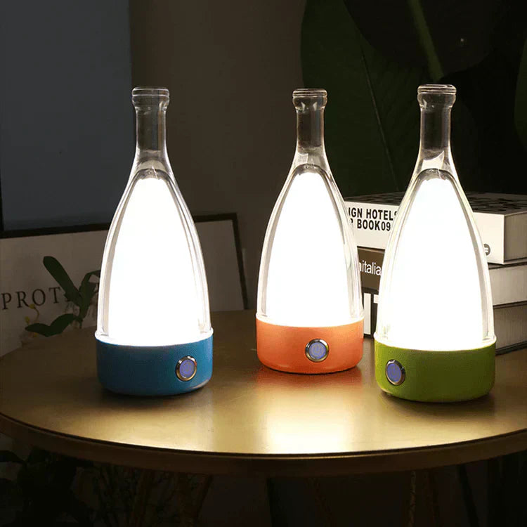 LumaVine Rechargeable Wine Bottle Lamp By Elara For Ambient Lighting And Cozy Decor