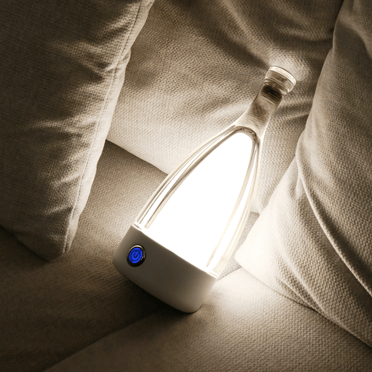 LumaBottle Rechargeable Wine Bottle Lamp With Warm Glow