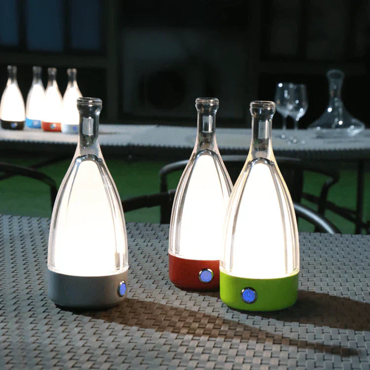 LumaVine Rechargeable Wine Bottle Lamp By Elara For Ambient Lighting And Cozy Decor