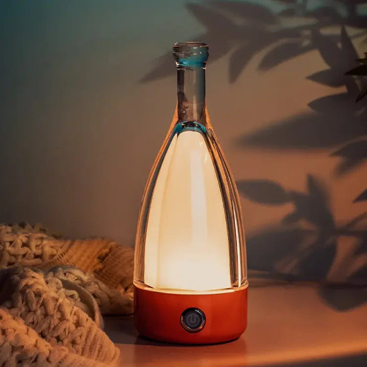 LumaVine Rechargeable Wine Bottle Lamp By Elara For Ambient Lighting And Cozy Decor