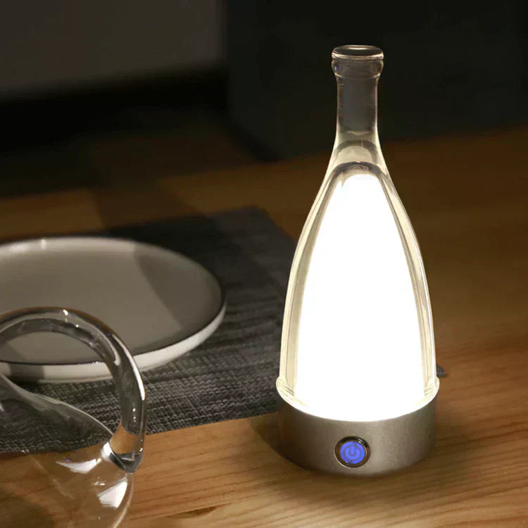 LumaBottle Rechargeable Wine Bottle Lamp With Warm Glow