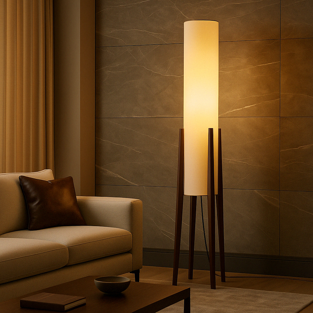 Mid Century Column Floor Lamp | Ventumra
