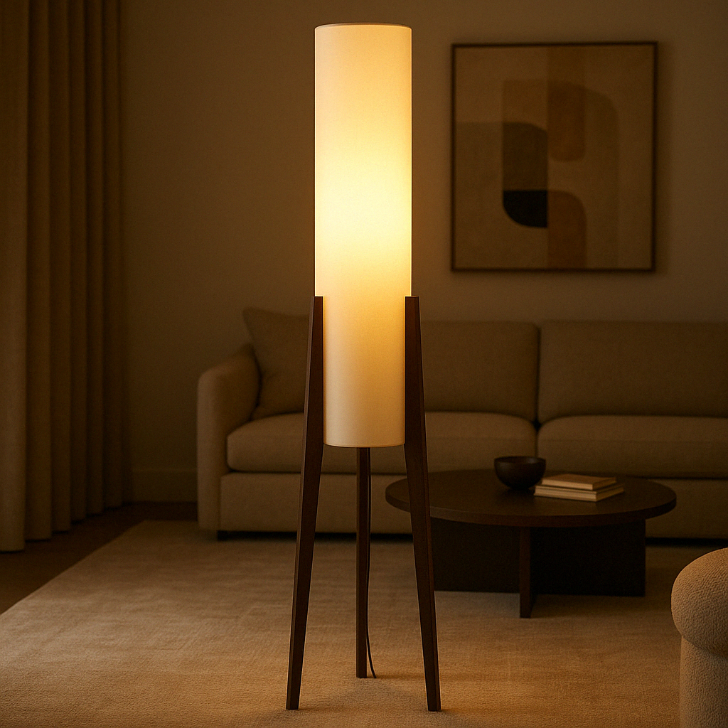 Mid Century Column Floor Lamp | Ventumra