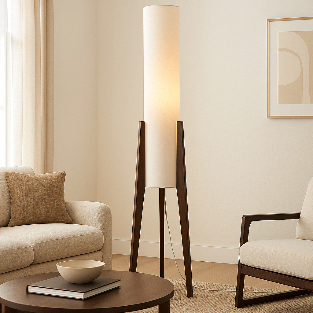 Mid Century Column Floor Lamp | Ventumra