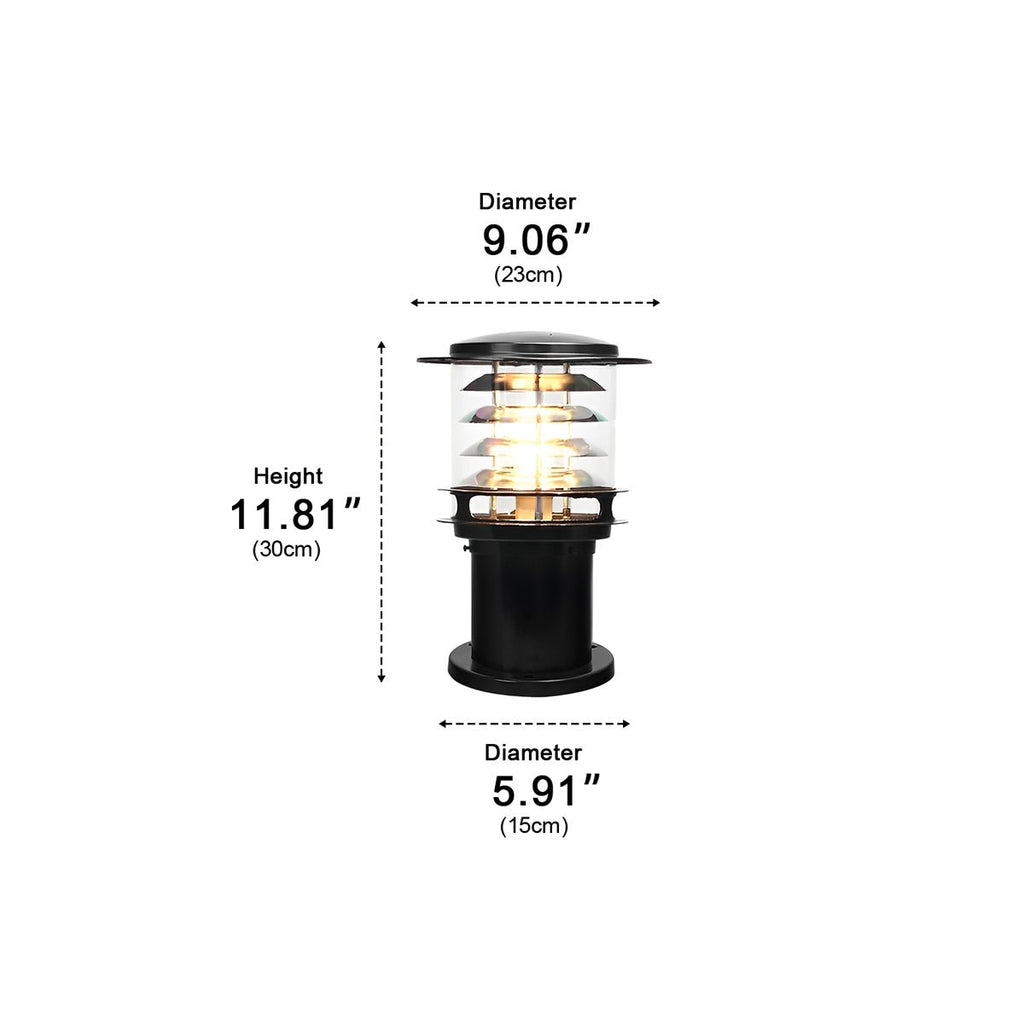 Moderner zylindrischer IP65-LED-Außenpoller für die Landschaftsbeleuchtung | Ventumra