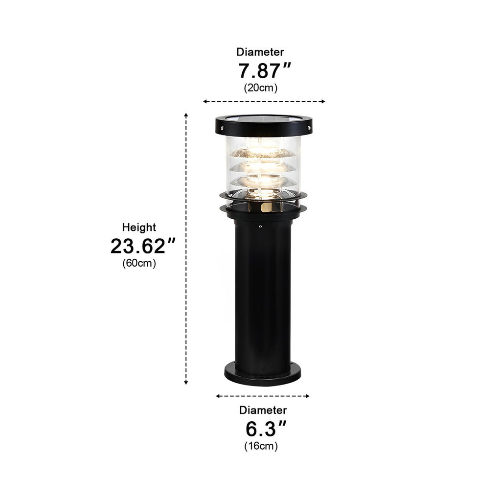 Moderner zylindrischer IP65-LED-Außenpoller für die Landschaftsbeleuchtung | Ventumra