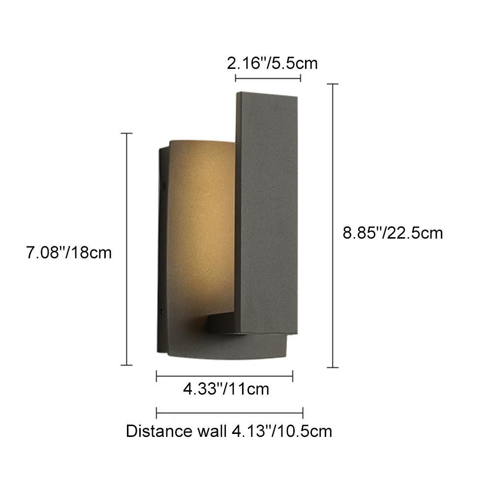 Linear Backlit Outdoor Wall Sconce | Ventumra