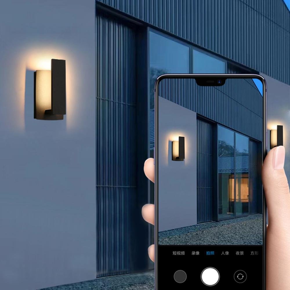 Linear Backlit Outdoor Wall Sconce | Ventumra