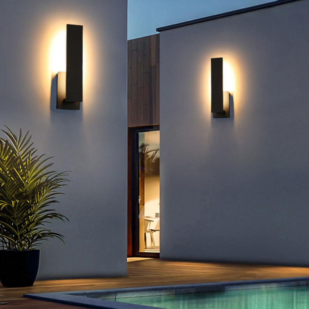 Linear Backlit Outdoor Wall Sconce | Ventumra