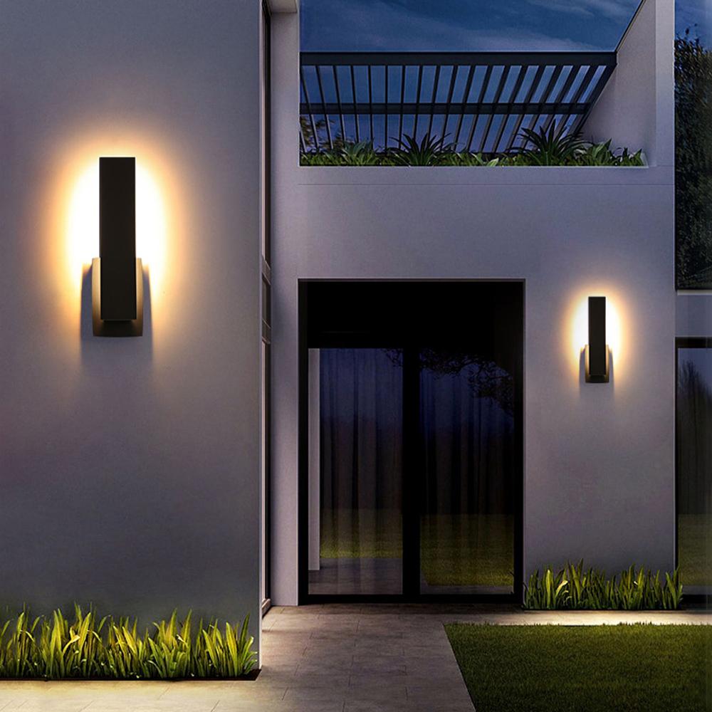 Linear Backlit Outdoor Wall Sconce | Ventumra