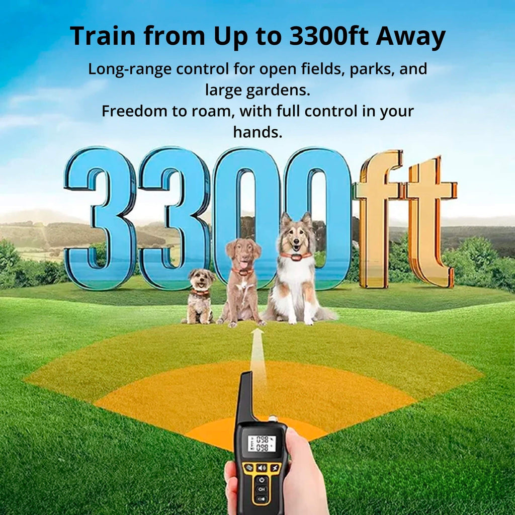 1km Waterproof Dog Training Collar | ventumra