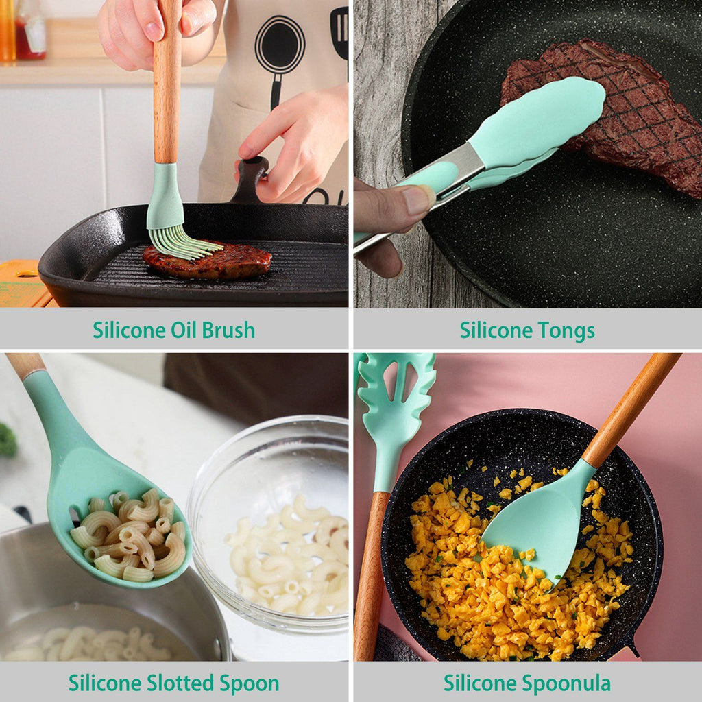 11-Piece: Silicone Kitchen Utensil Set | ventumra