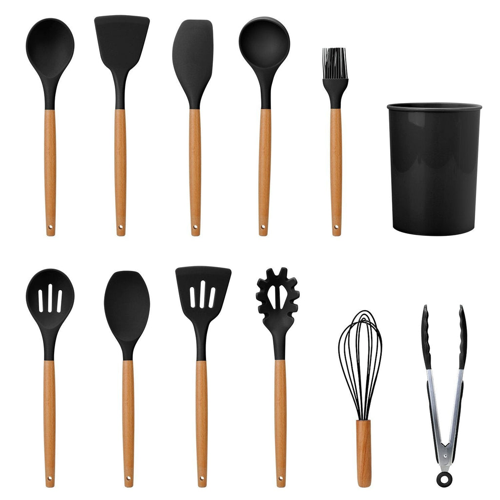 11-Piece: Silicone Kitchen Utensil Set | ventumra