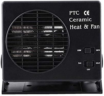 12V Ceramic Car Heater 150W-300W Portable Fan with Automatic Thermostat for Winter Use in Vehicles | ventumra